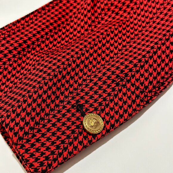 Versace Houndstooth Print Coat - Picture 8 of 10